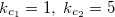 $k_{c_1}=1,\;  k_{c_2}=5$