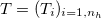 $T=(T_ i)_{i=1,n_ h}$