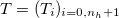 $T=(T_ i)_{i=0,n_ h+1}$