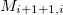 $M_{i+1+1,i}$