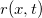 $r(x,t)$