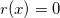 $r(x)=0$