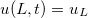 $u(L,t)=u_ L$
