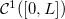 ${\cal C}^1([0,L])$