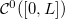 ${\cal C}^0([0,L])$