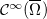 ${\cal C}^\infty (\overline\Omega )$