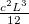 $ \frac{c^2L^3}{12}$
