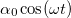 $\alpha _0\cos (\omega t)$