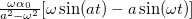$\frac{\omega \alpha _0}{a^2-\omega ^2}[\omega \sin (at)-a\sin (\omega t)]$